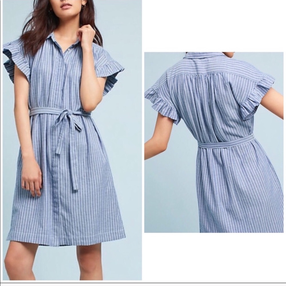 Anthropologie flutter sleeve dress - sale!